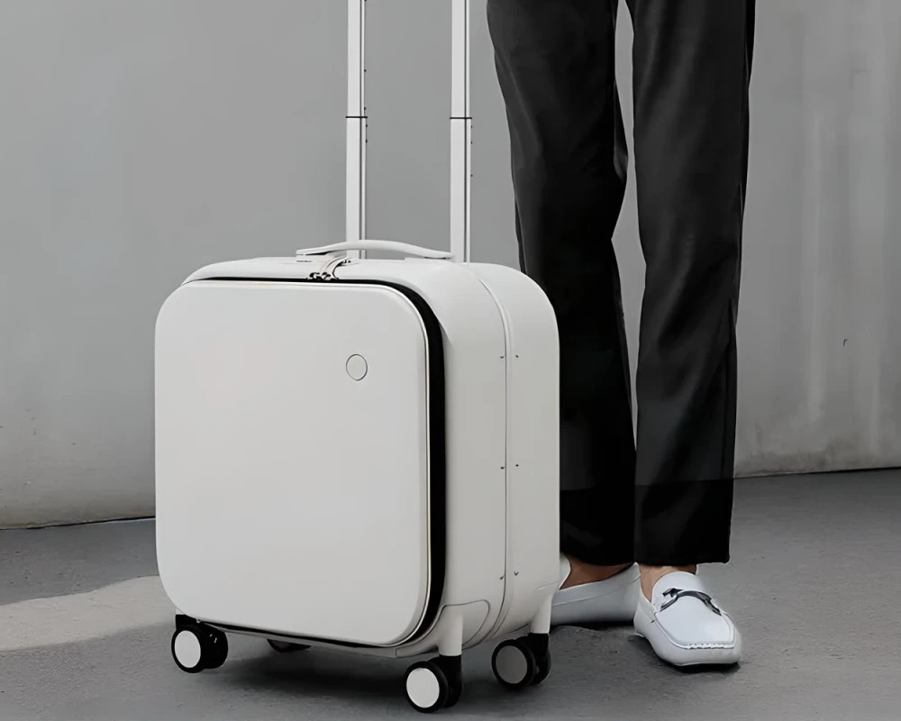 mini suitcase on wheels